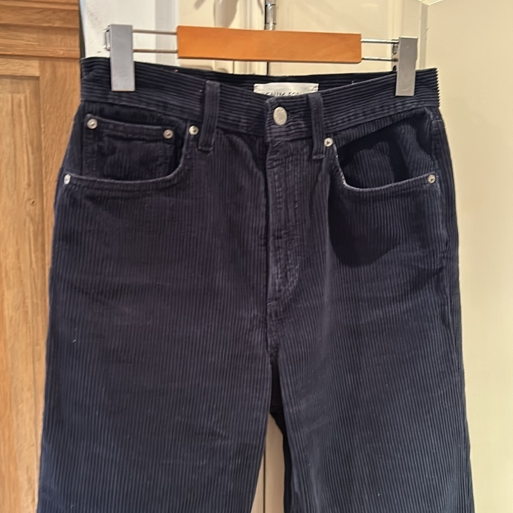 DENIM FORUM ARITZIA the Joni high rise loose 29L blue corduroy - Picture 4 of 14